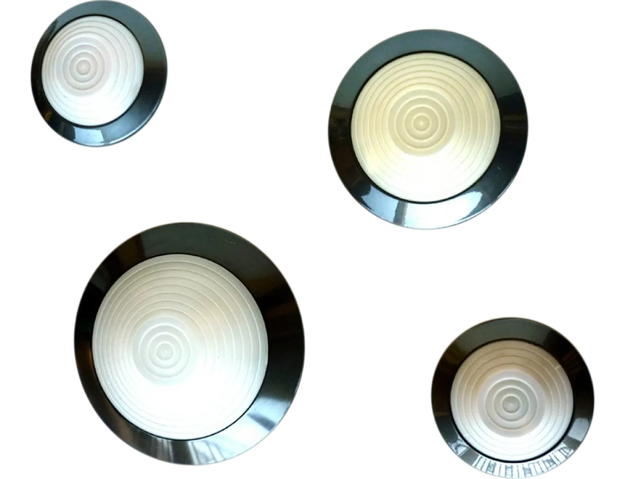 4 Ceiling lamps by Ezio Didone for Arteluce, 1980s 7