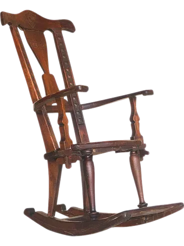 Sedia a dondolo secessionista, primo '900