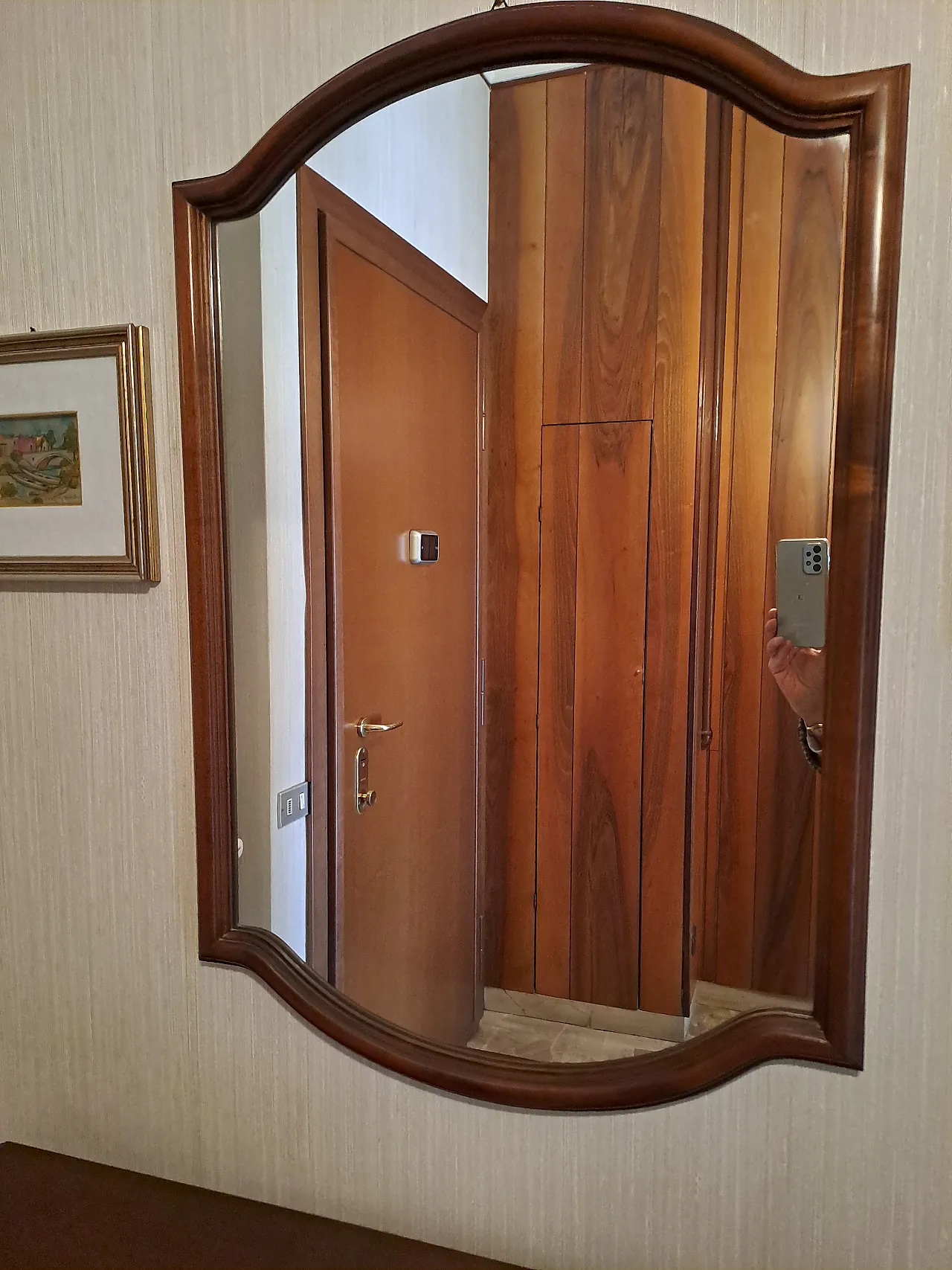 Console table with mirror, 60s 2