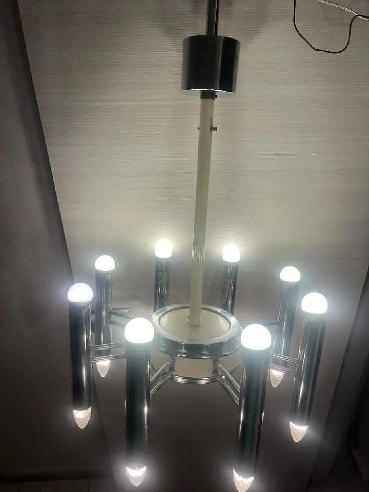 Gaetano Sciolari chandelier, 70s 4