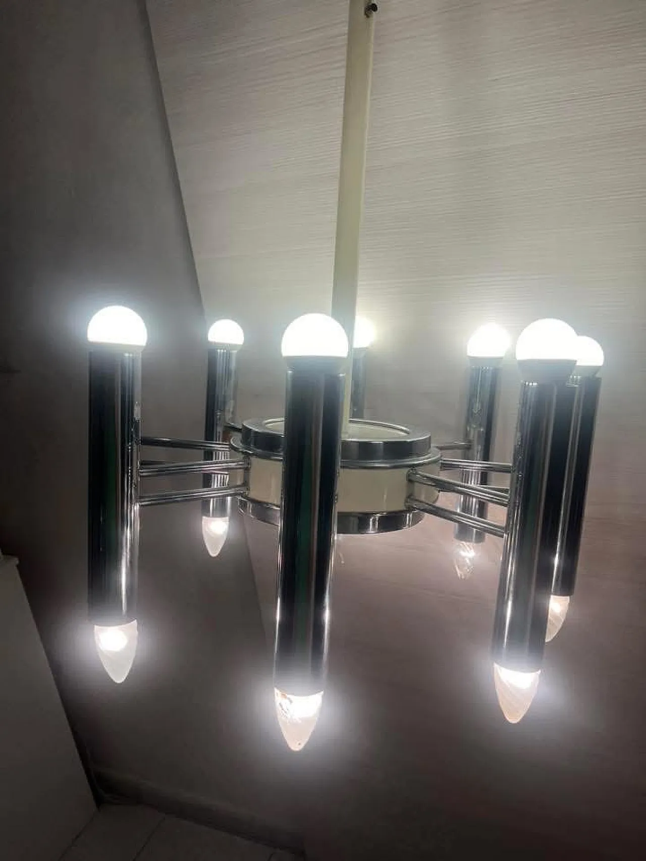 Gaetano Sciolari chandelier, 70s 5