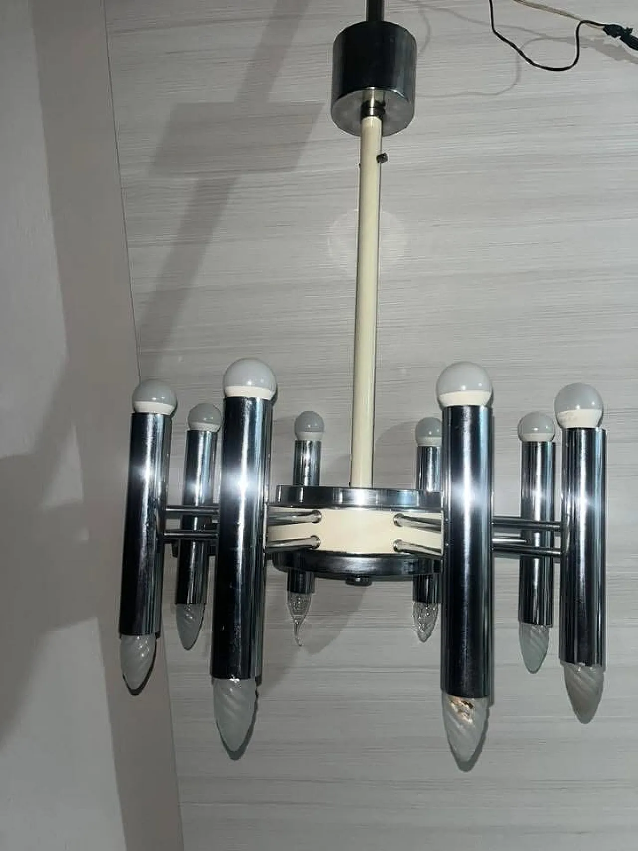 Gaetano Sciolari chandelier, 70s 8
