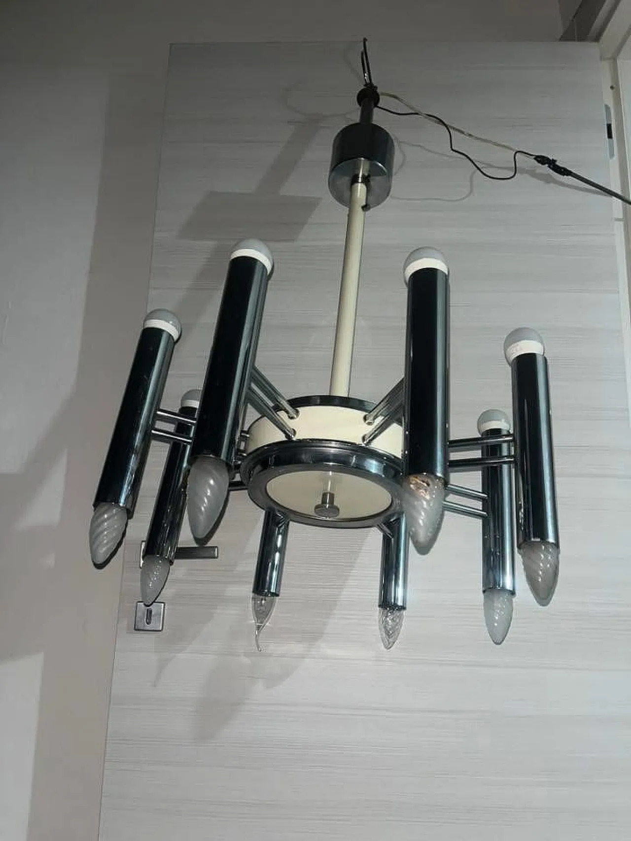 Gaetano Sciolari chandelier, 70s 9