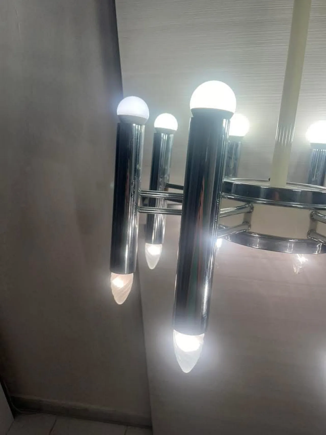 Gaetano Sciolari chandelier, 70s 10