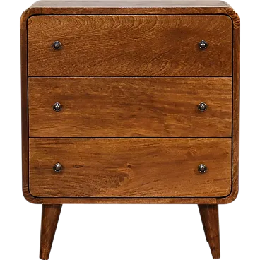 Cassettiera in legno di mango solido, 2000