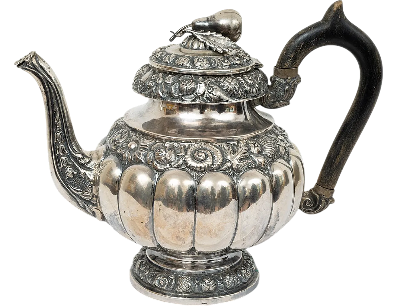 Caffettiera Luigi Filippo Napoletana in Argento sbalzato, '800 8
