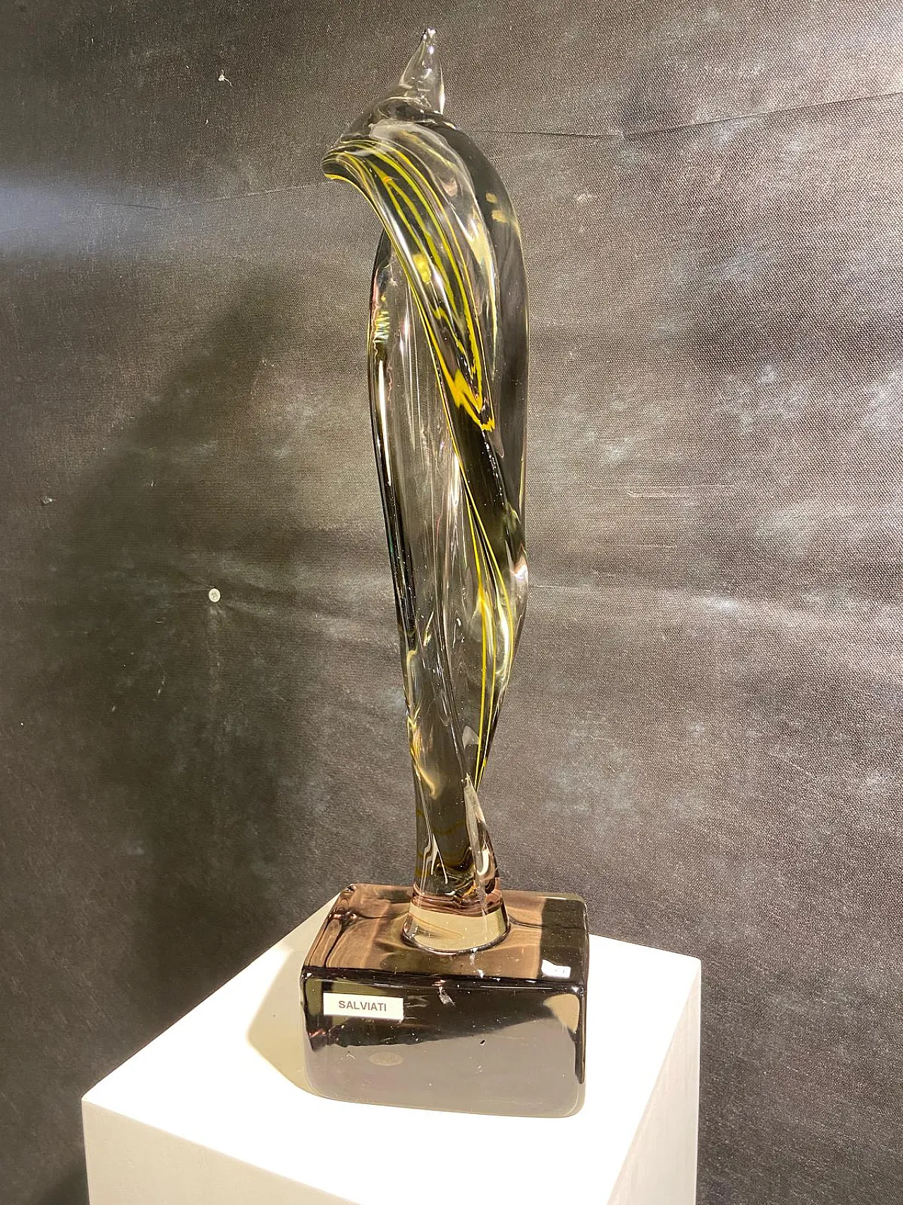 Alga, work of Salviati in Murano polychrome glass, 90s 2