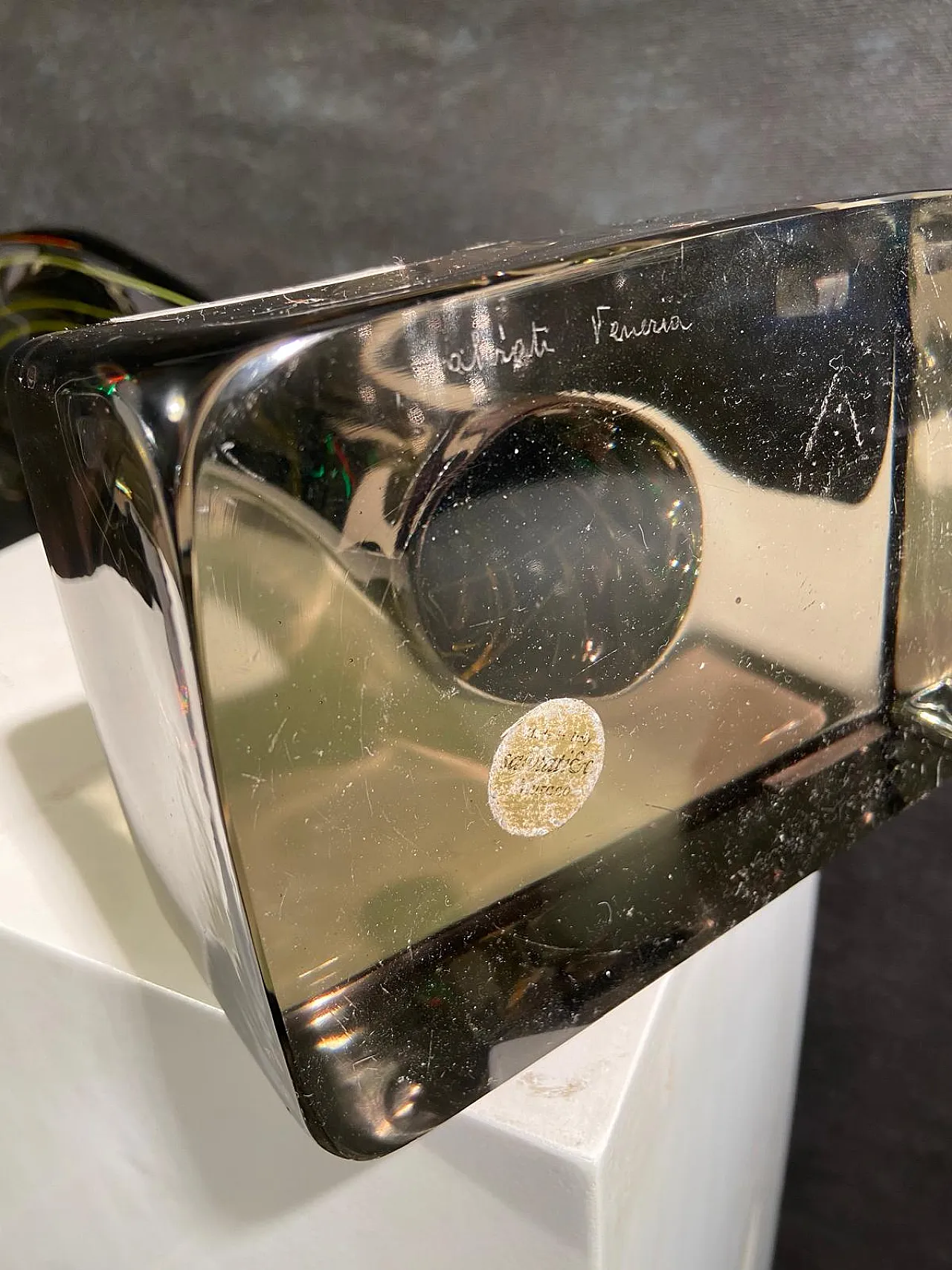 Alga, work of Salviati in Murano polychrome glass, 90s 4