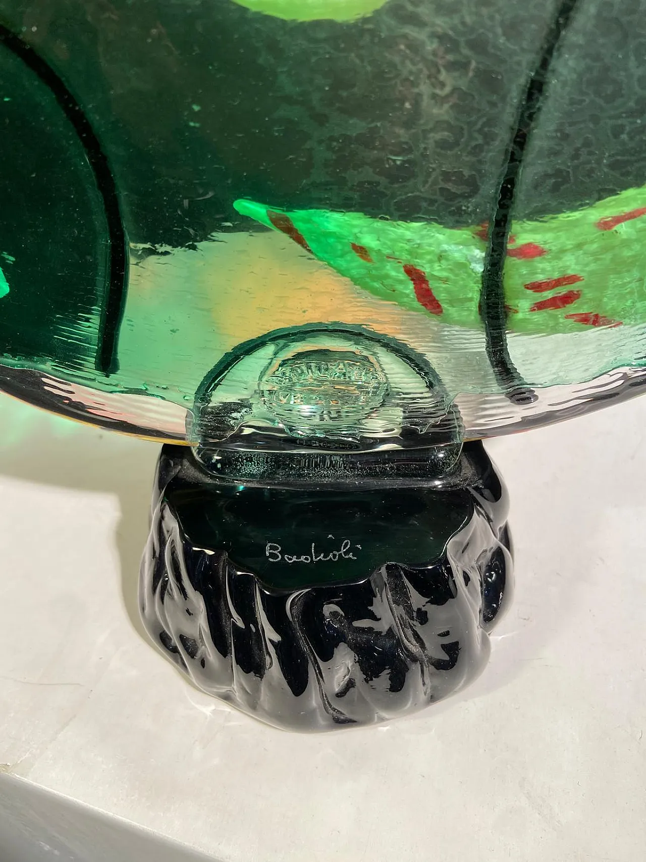 Medaglione Picassiano di Badioli in vetro di Murano, anni 90 5