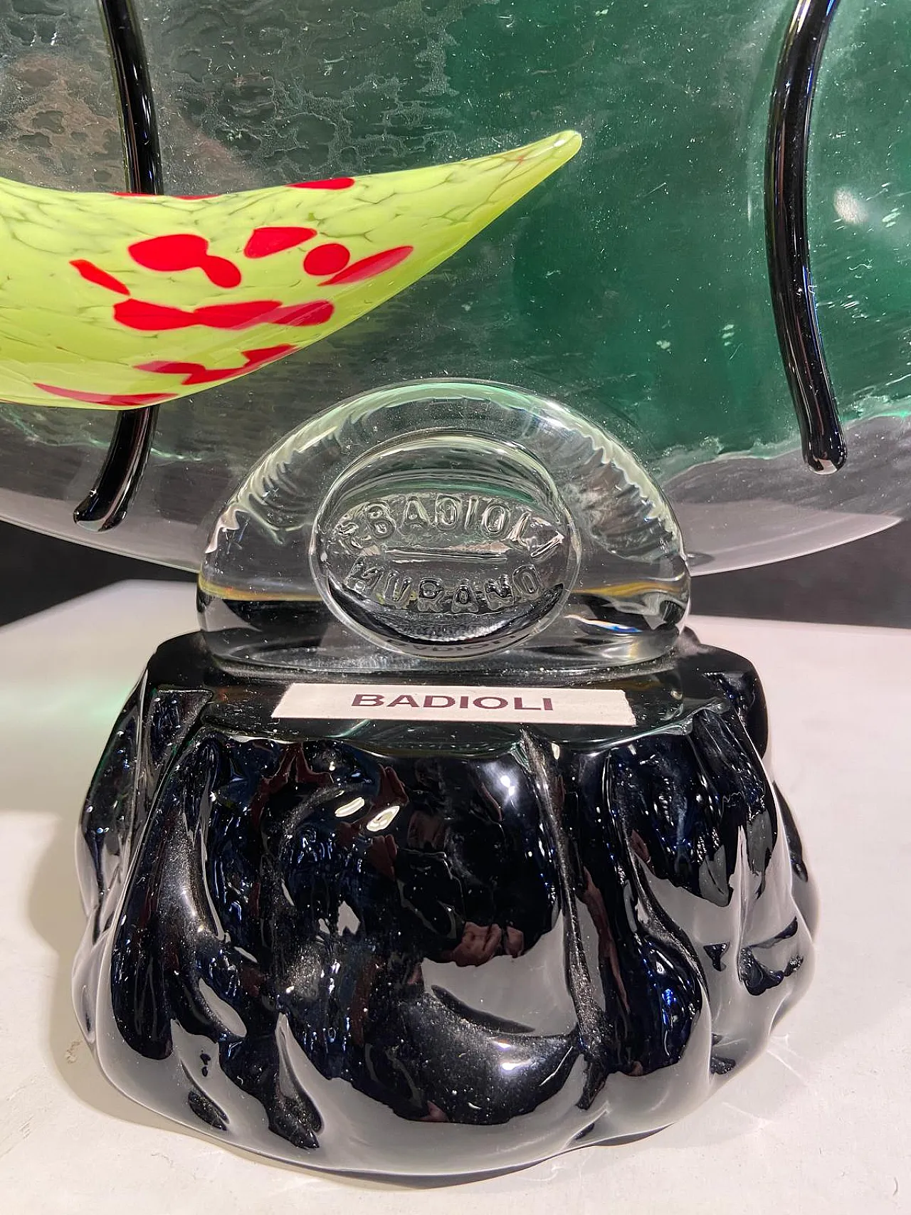 Medaglione Picassiano di Badioli in vetro di Murano, anni 90 6