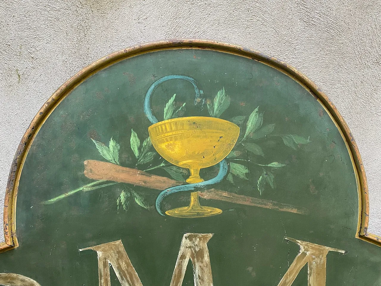 Insegna da farmacia in metallo, anni '30 7