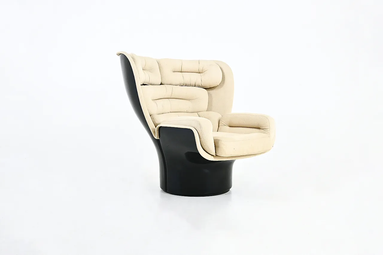Elda Lounge Chair di Joe Colombo per Comfort, Italia degli anni '60 1