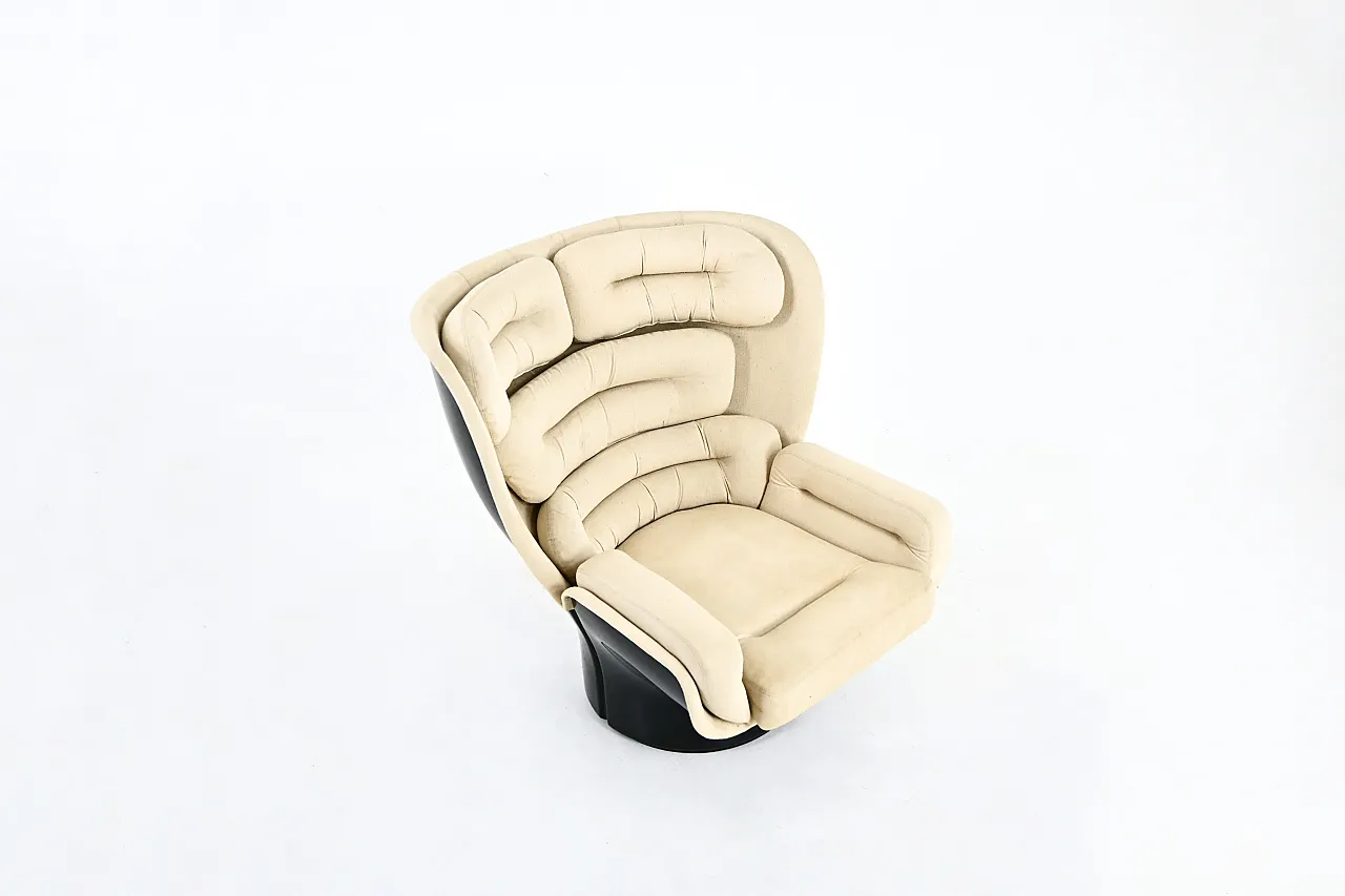 Elda Lounge Chair di Joe Colombo per Comfort, Italia degli anni '60 2