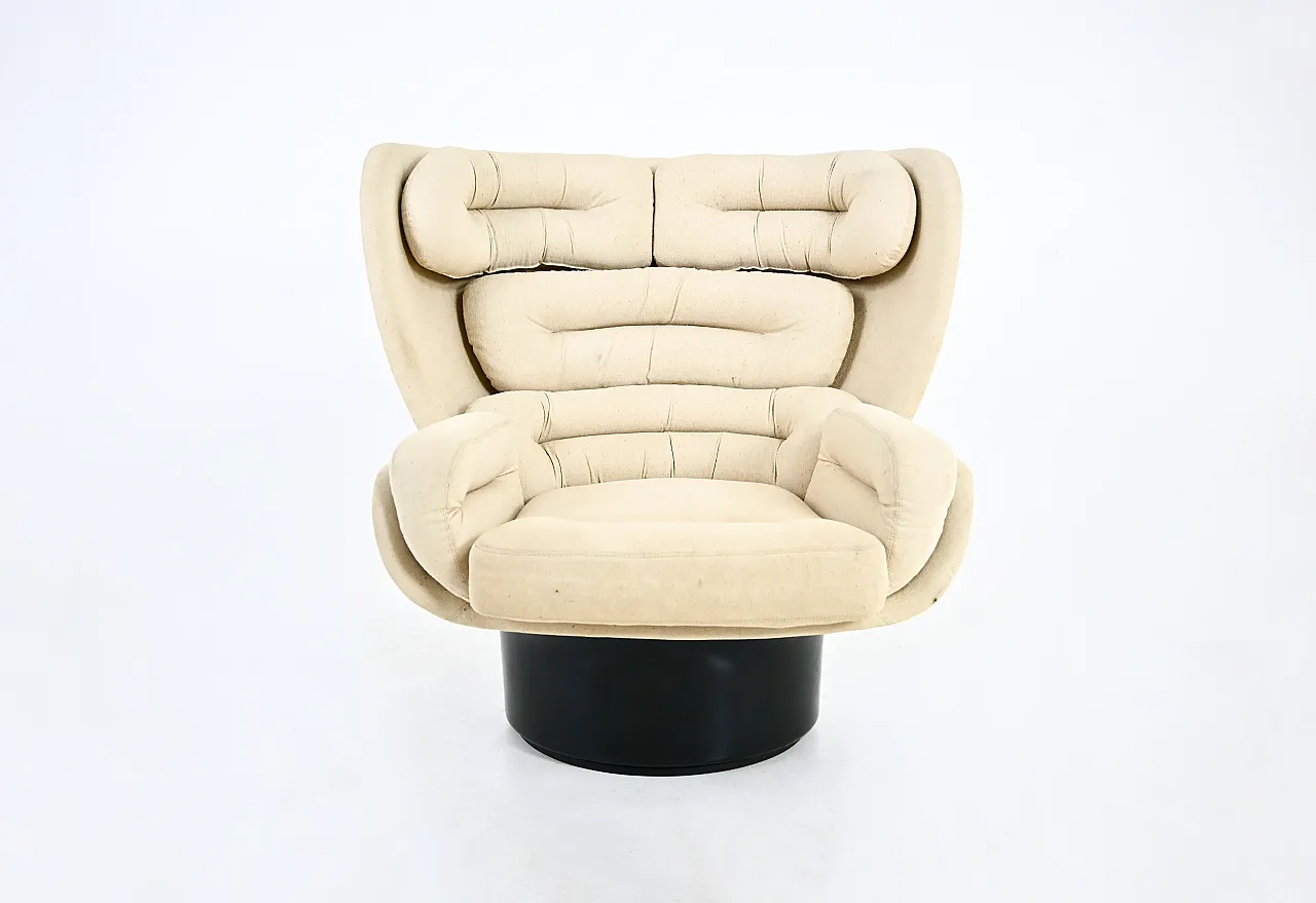 Elda Lounge Chair di Joe Colombo per Comfort, Italia degli anni '60 3