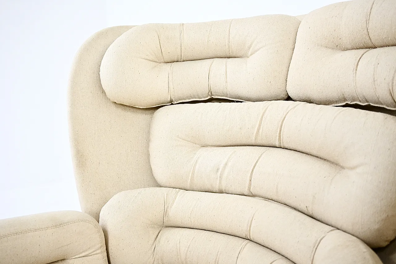 Elda Lounge Chair di Joe Colombo per Comfort, Italia degli anni '60 8