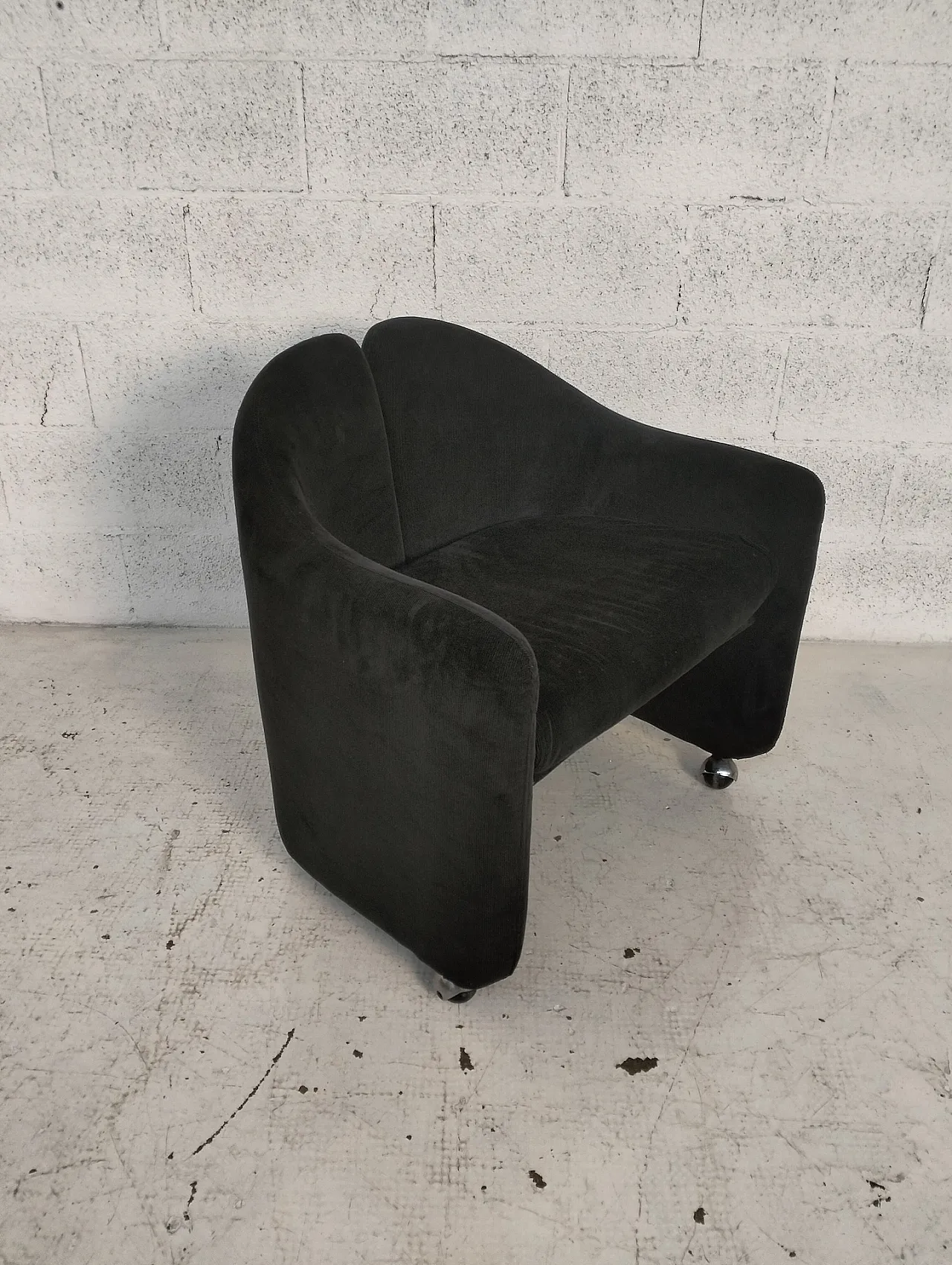 4 sedie su ruote PS142 di Eugenio Gerli per Tecno anni '70 6