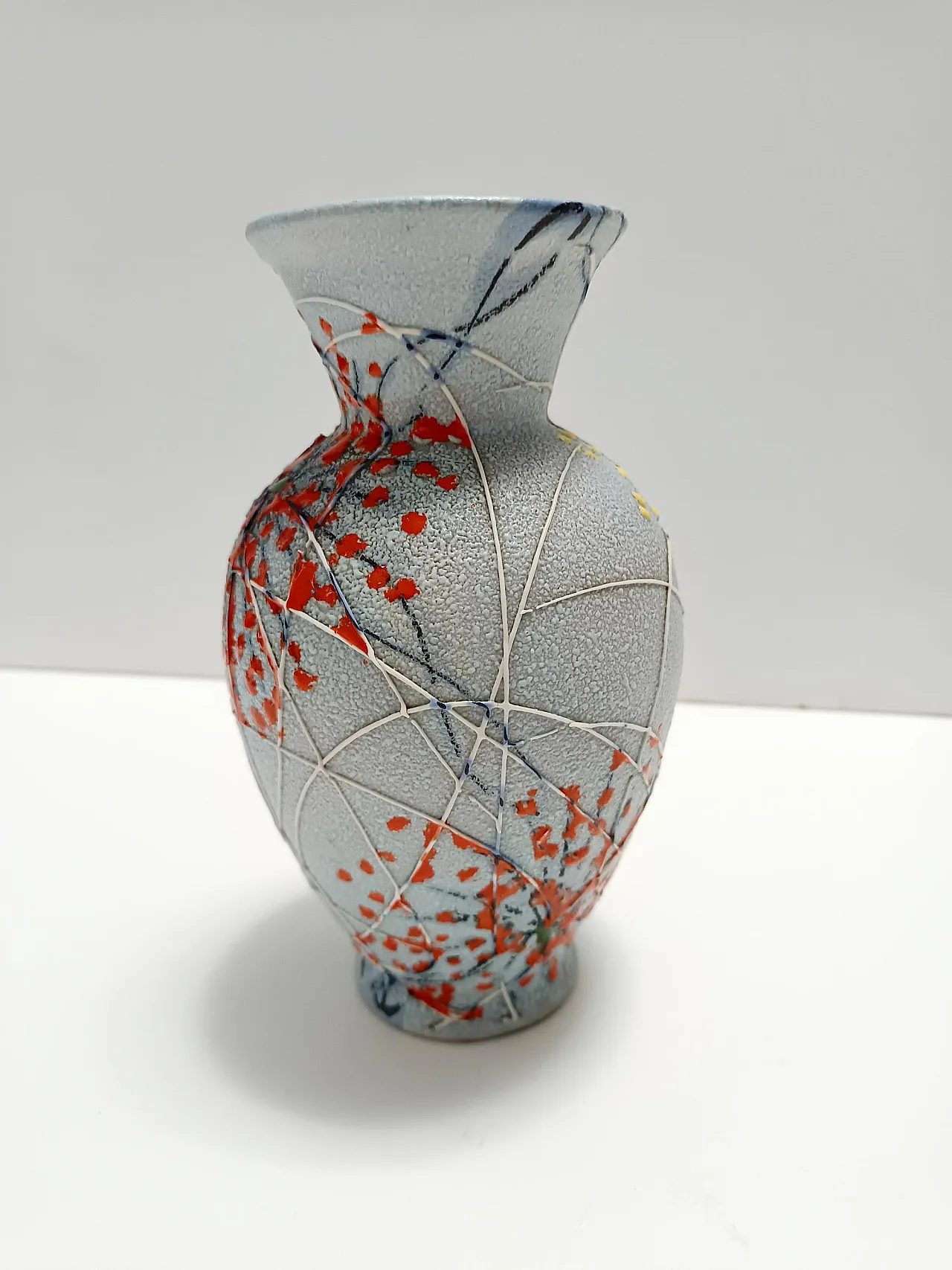 Handcrafted and Hand-painted Multicolored Ceramic Vase by Fanciullacci, Italy 6