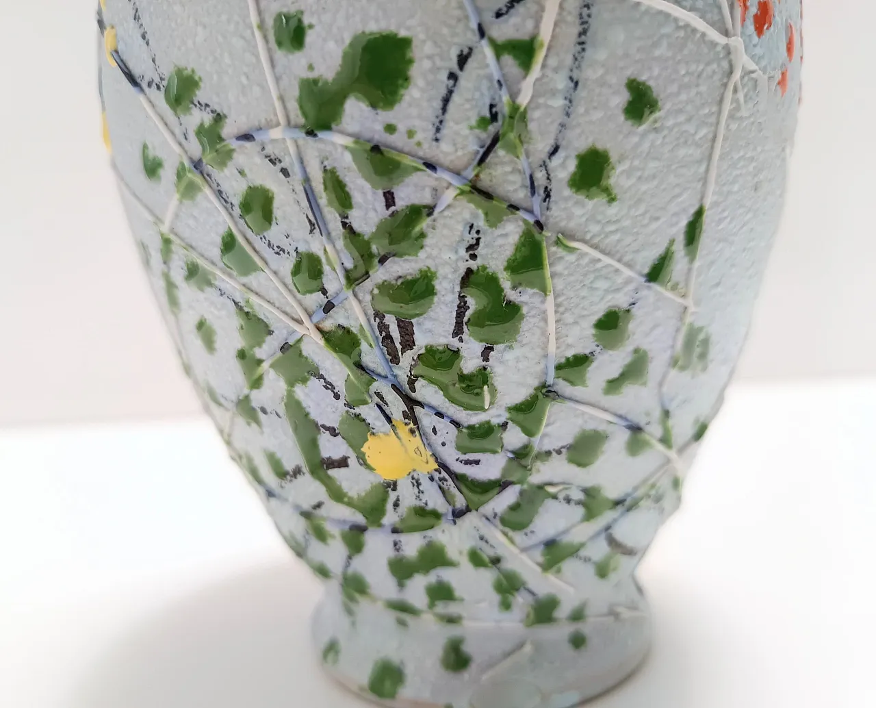 Handcrafted and Hand-painted Multicolored Ceramic Vase by Fanciullacci, Italy 9
