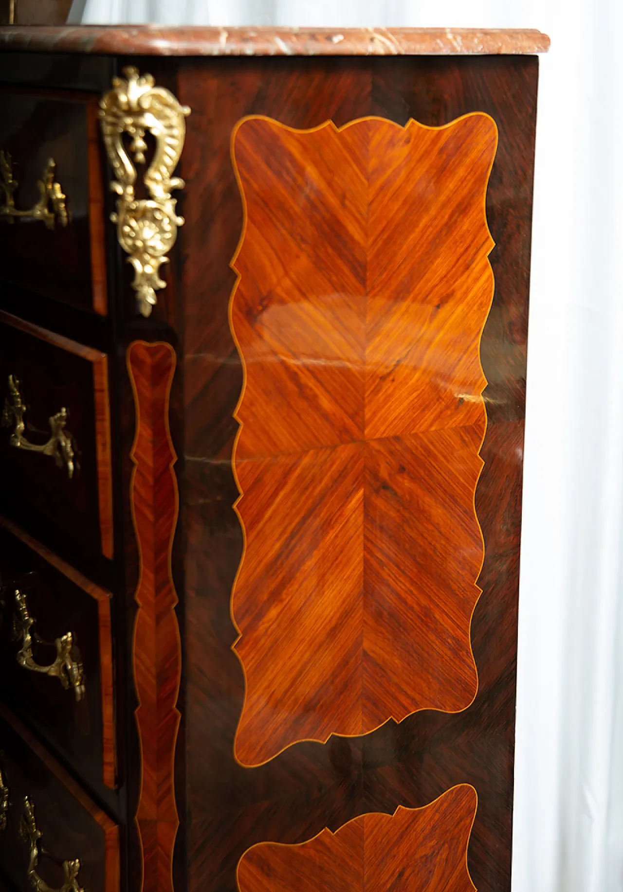 Seara Napoleone III French in precious exotic woods, 19th ce, 4