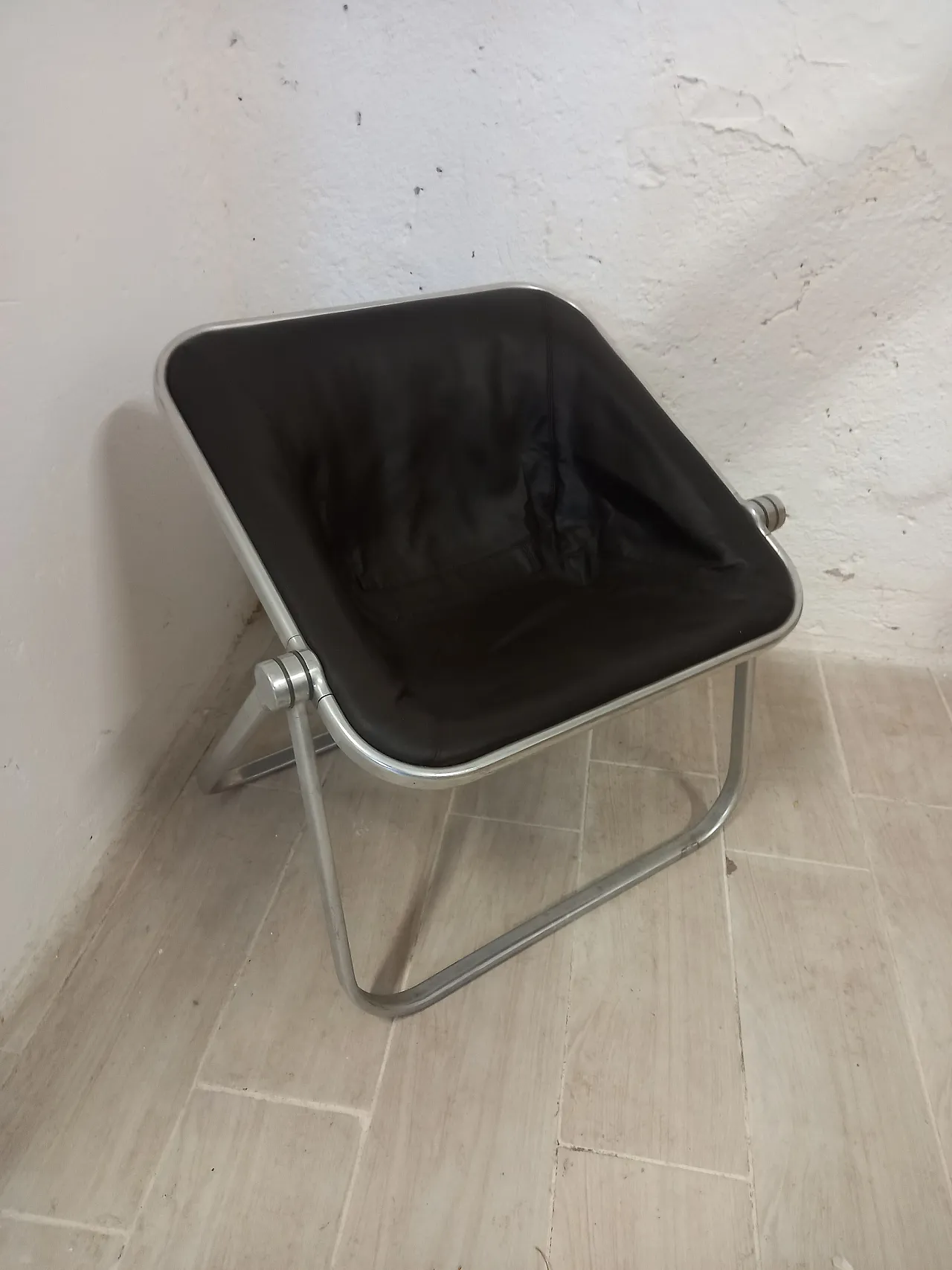 Plona armchair, by Castelli leather, 70s 2