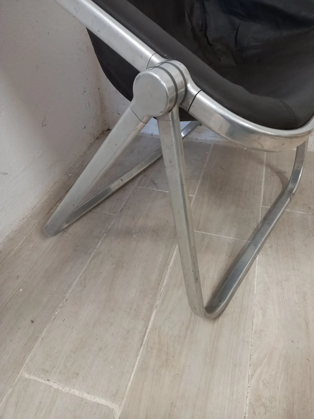 Plona armchair, by Castelli leather, 70s 5