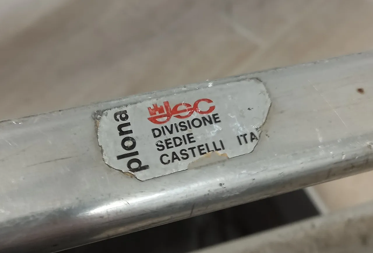 Plona armchair, by Castelli leather, 70s 6