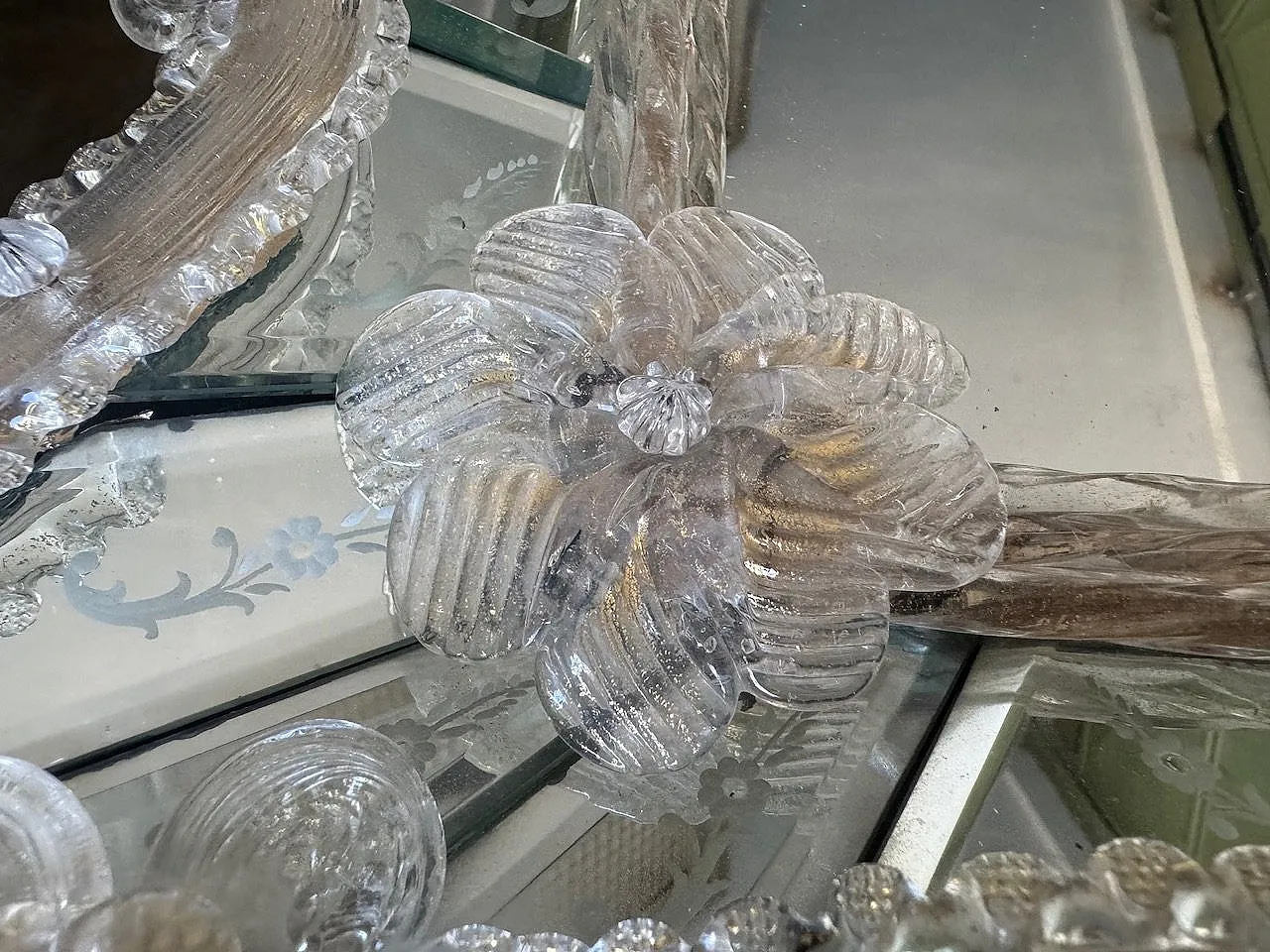 Venetian Murano Art Mirror, 1950s 6
