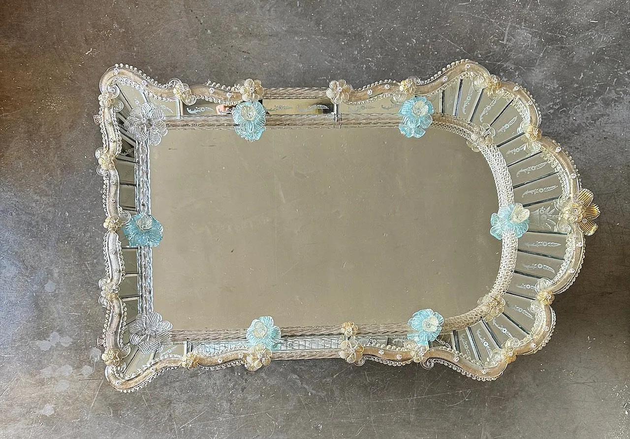 Venetian Murano Art Mirror, 1950s 8