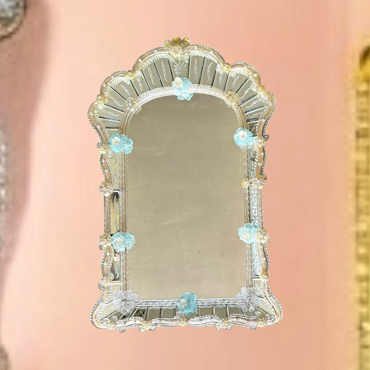 Venetian Murano Art Mirror, 1950s 9