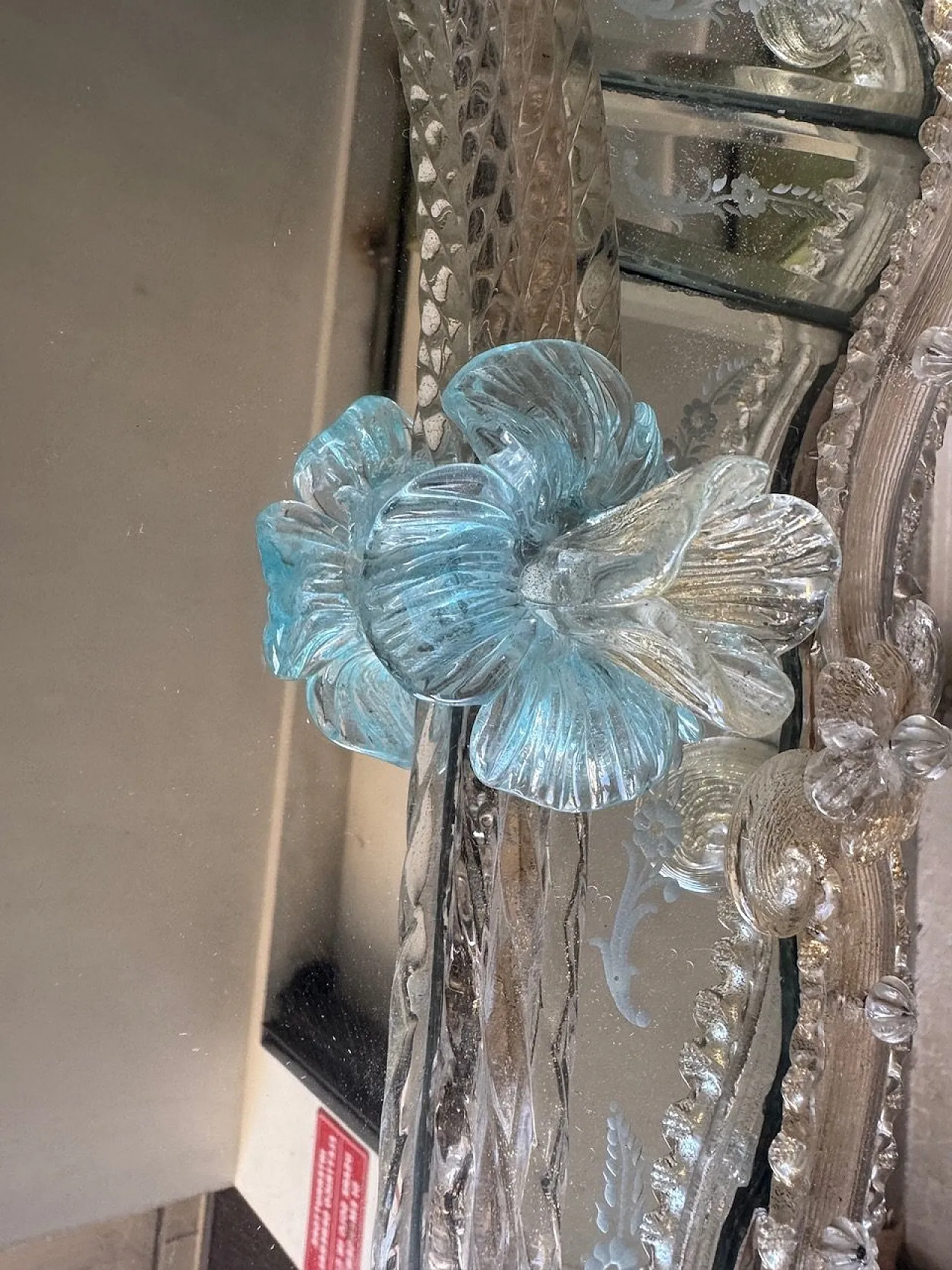 Venetian Murano Art Mirror, 1950s 10