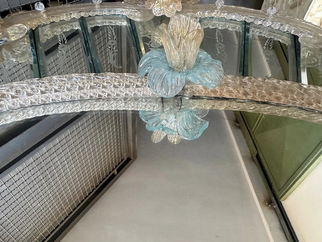 Venetian Murano Art Mirror, 1950s 11