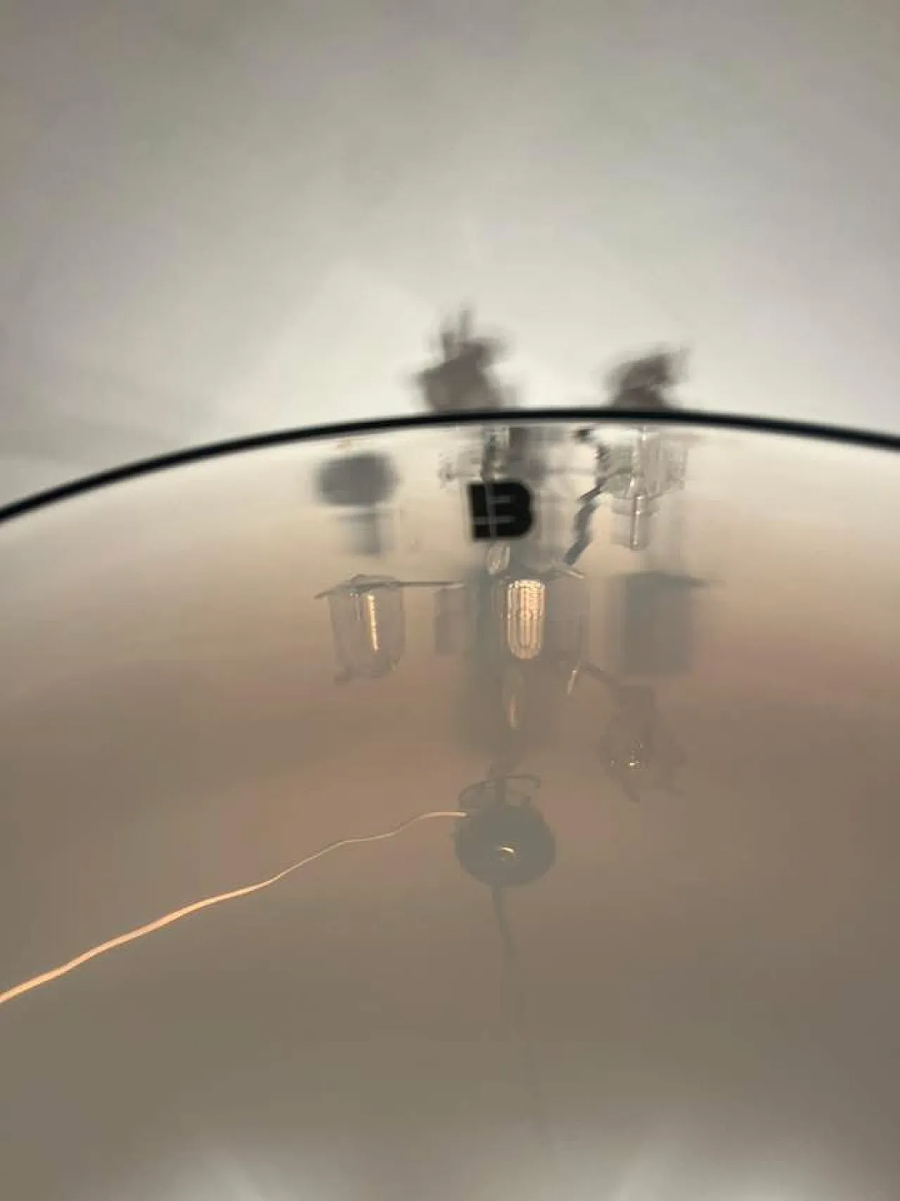 Lampadario itre di Mauro Marzollo, anni '70 2