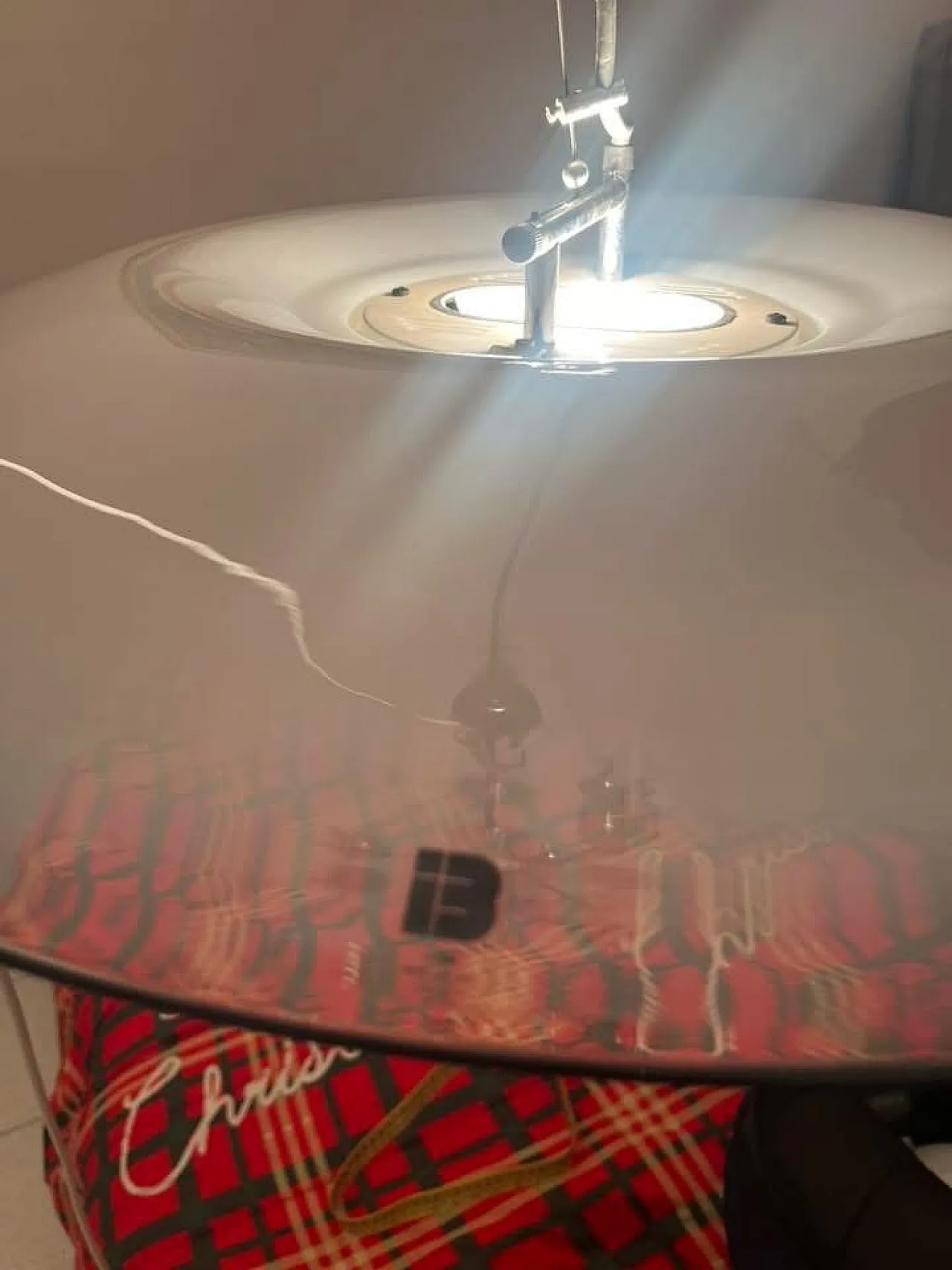 Lampadario itre di Mauro Marzollo, anni '70 4