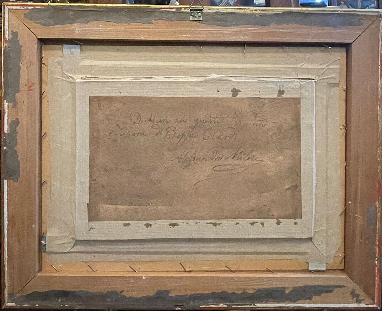 Houses by the Sea by Beppe Ciardi, oil on panel, 19th century 7