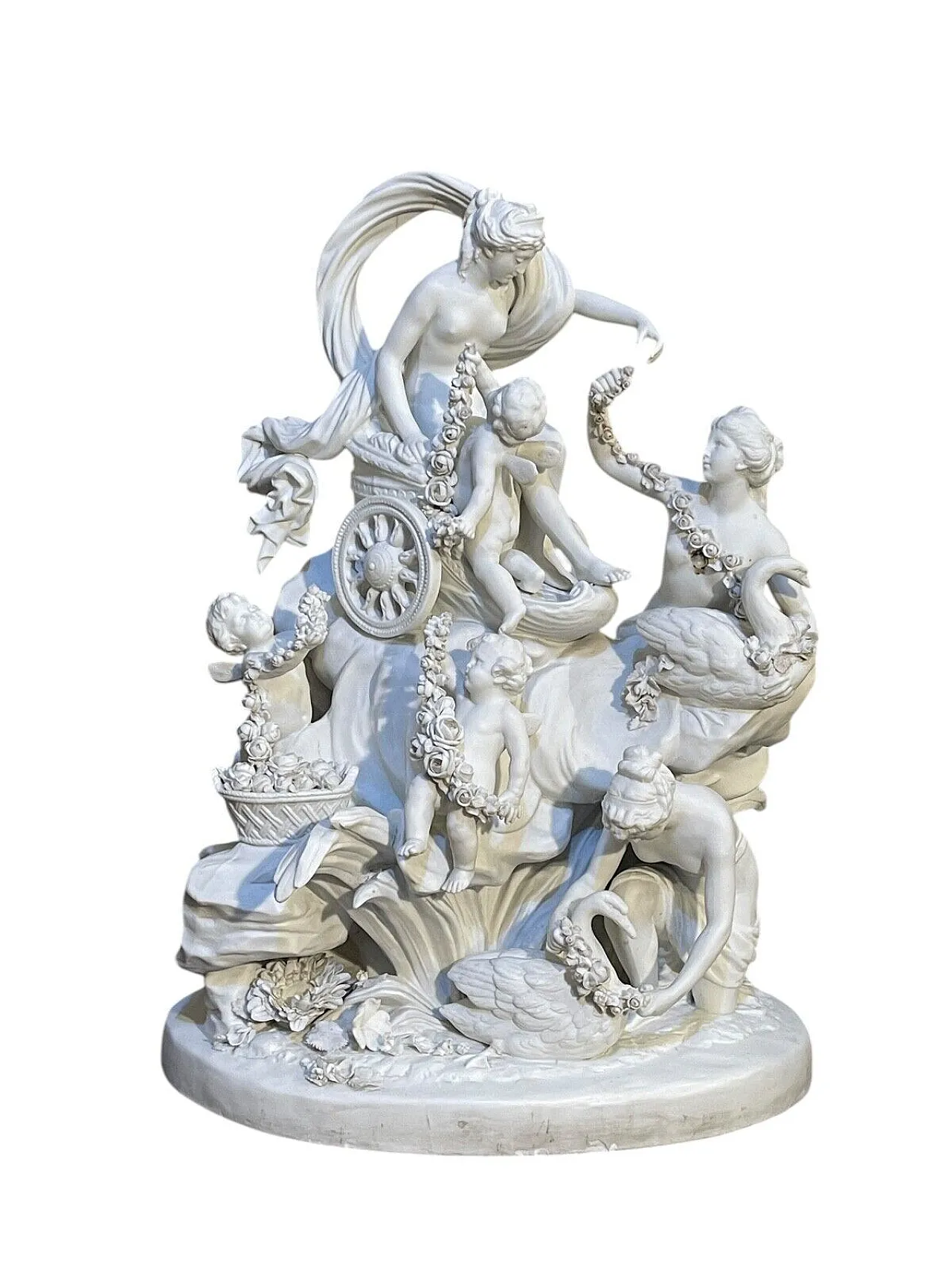 Triumph of Venus in bisque porcelain from Sevres, 18th century 1