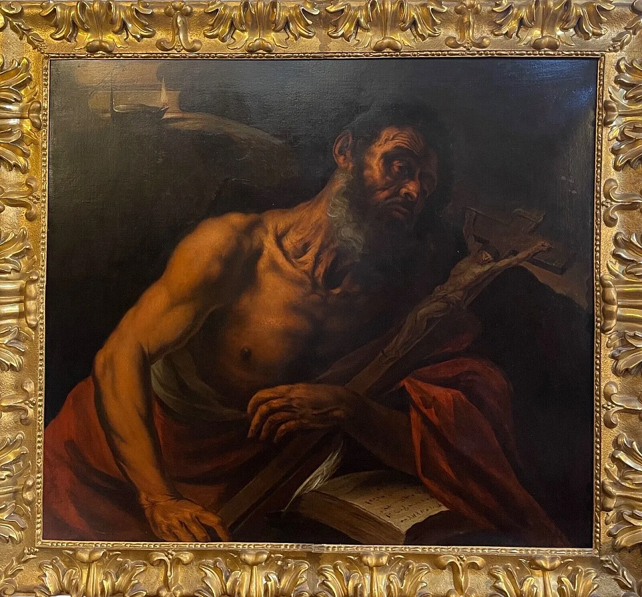 San Girolamo nel deserto, olio su tela, '600 1