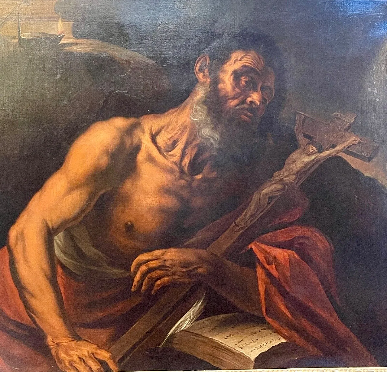 San Girolamo nel deserto, olio su tela, '600 2