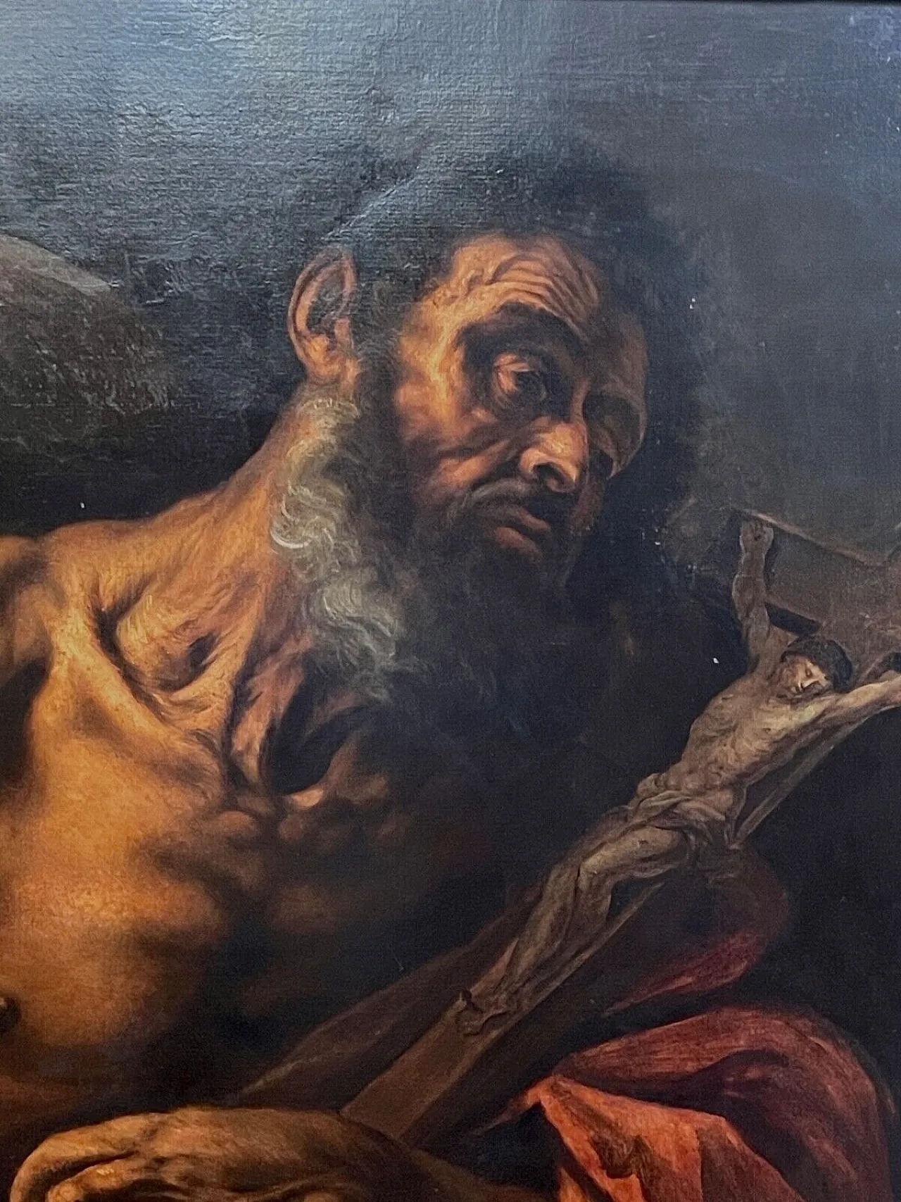 San Girolamo nel deserto, olio su tela, '600 3