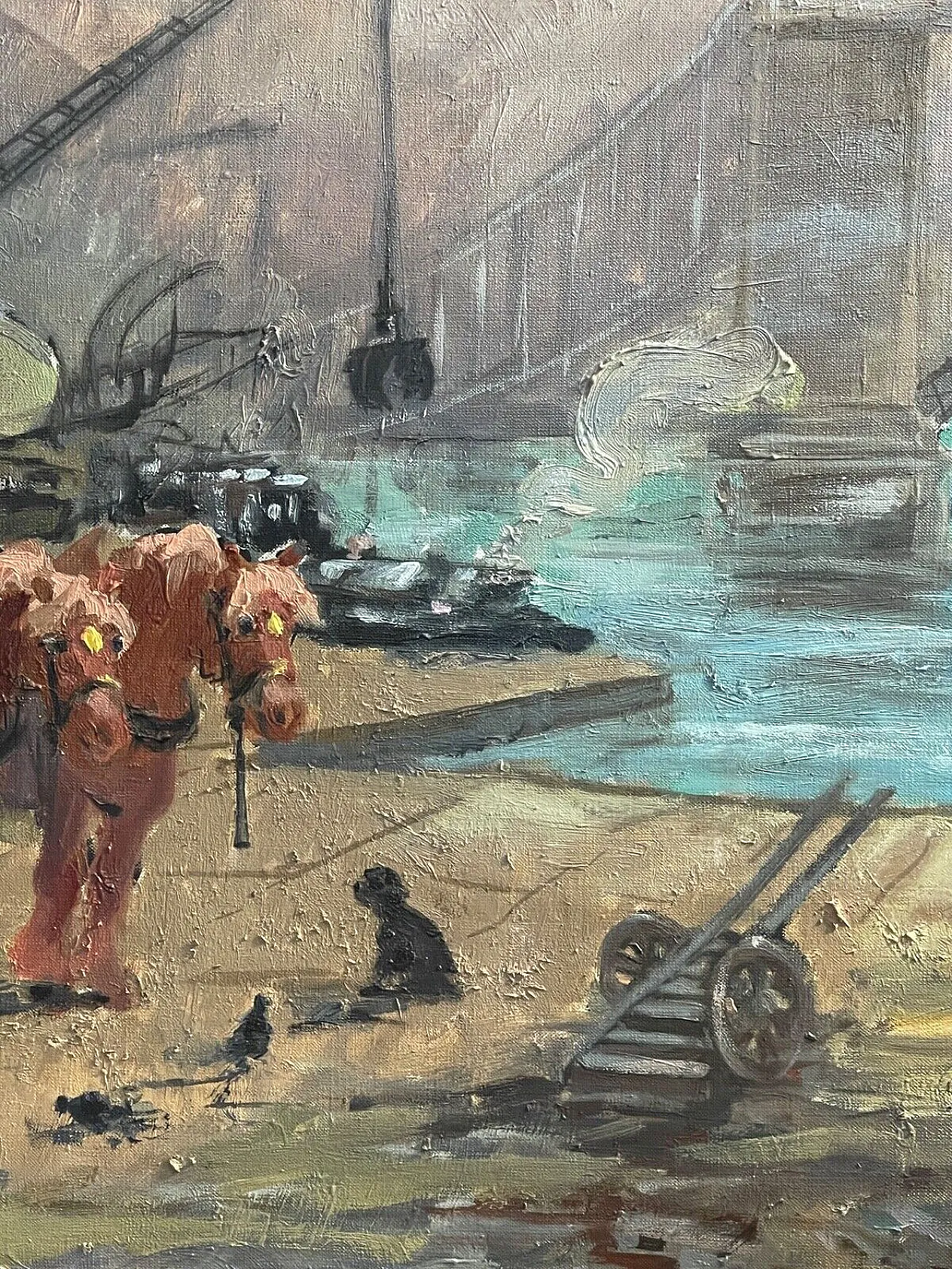 Tower Bridge di Giulio Falzoni, olio su tela, '900 4