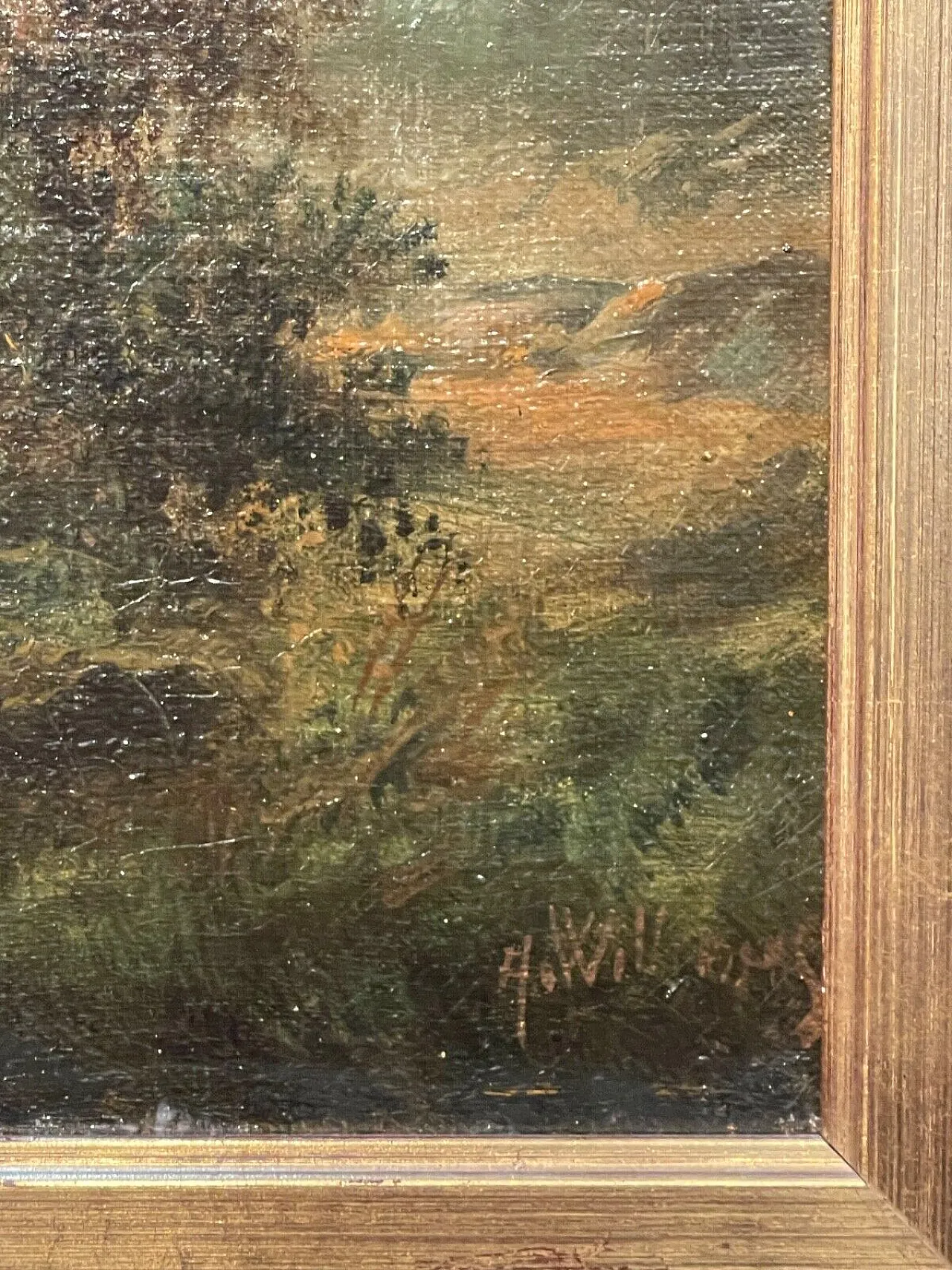 Alfred Williams' Forest Weighing, oil on canvas, 19th century 4