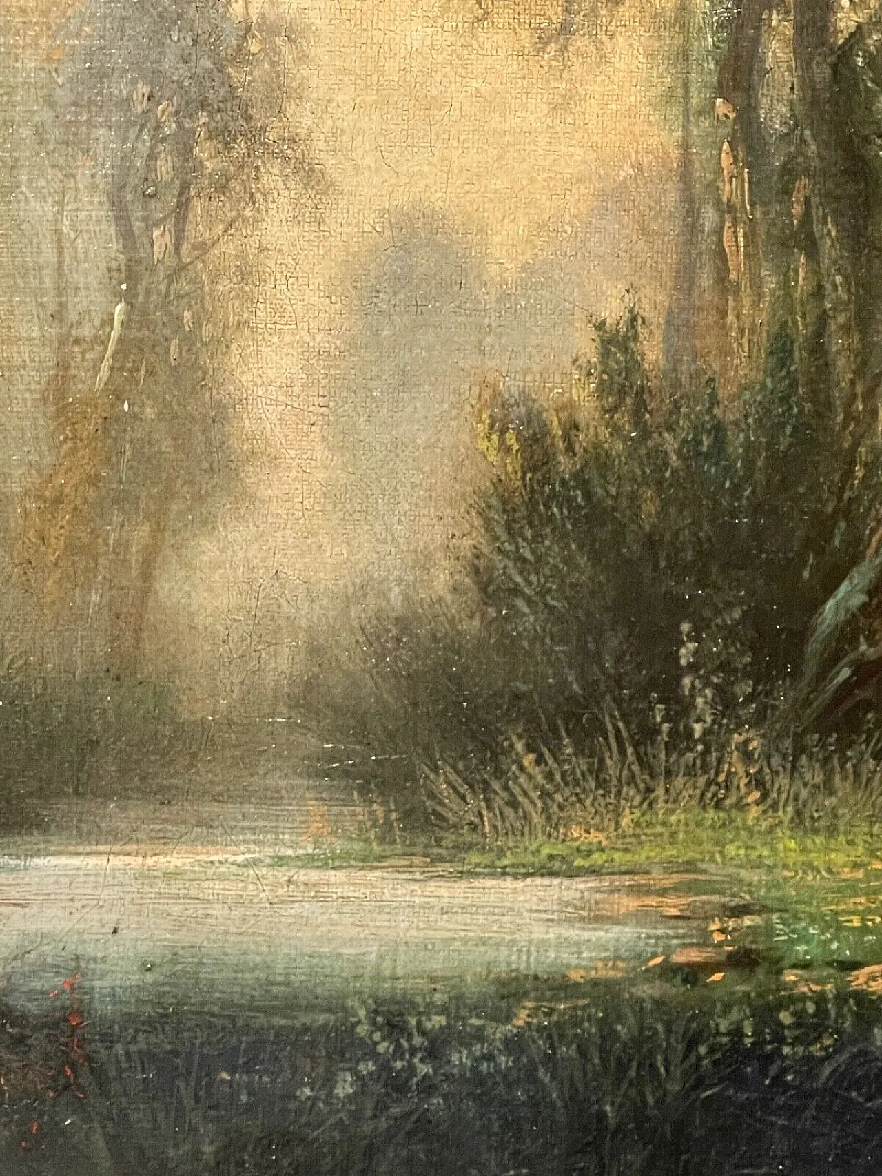 Alfred Williams' Forest Weighing, oil on canvas, 19th century 7