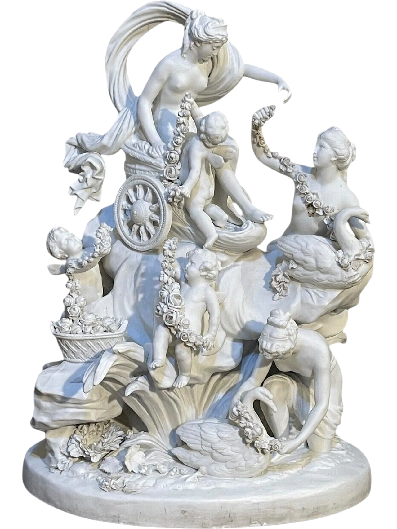 Triumph of Venus in bisque porcelain from Sevres, 18th century 12