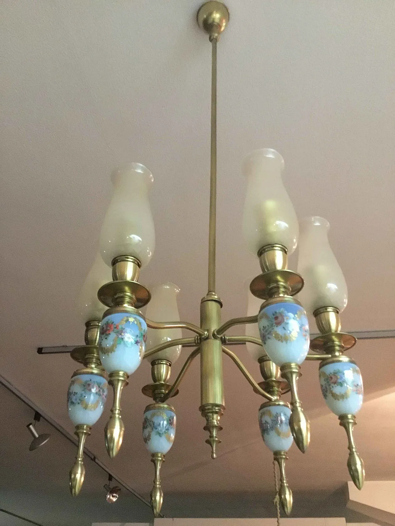 Lampadario e due applique Seguso anni '60 1