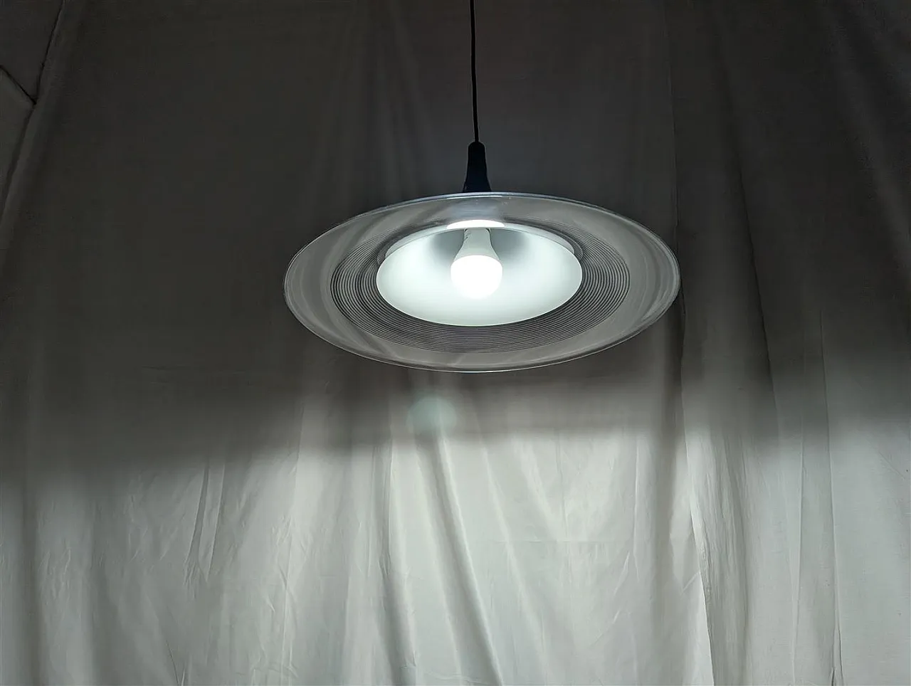 Space Age Ufo Suspension Chandelier, 70s 10