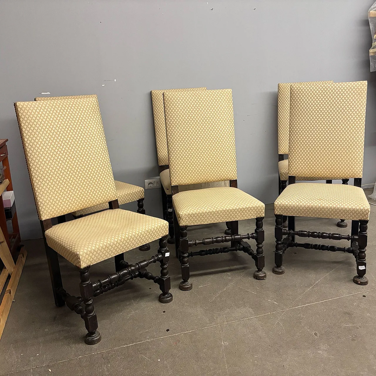 6 sedie a rocchetto, fine '800 1