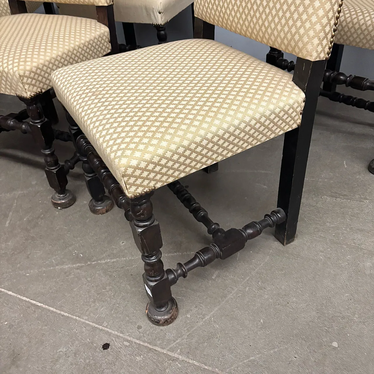 6 sedie a rocchetto, fine '800 9