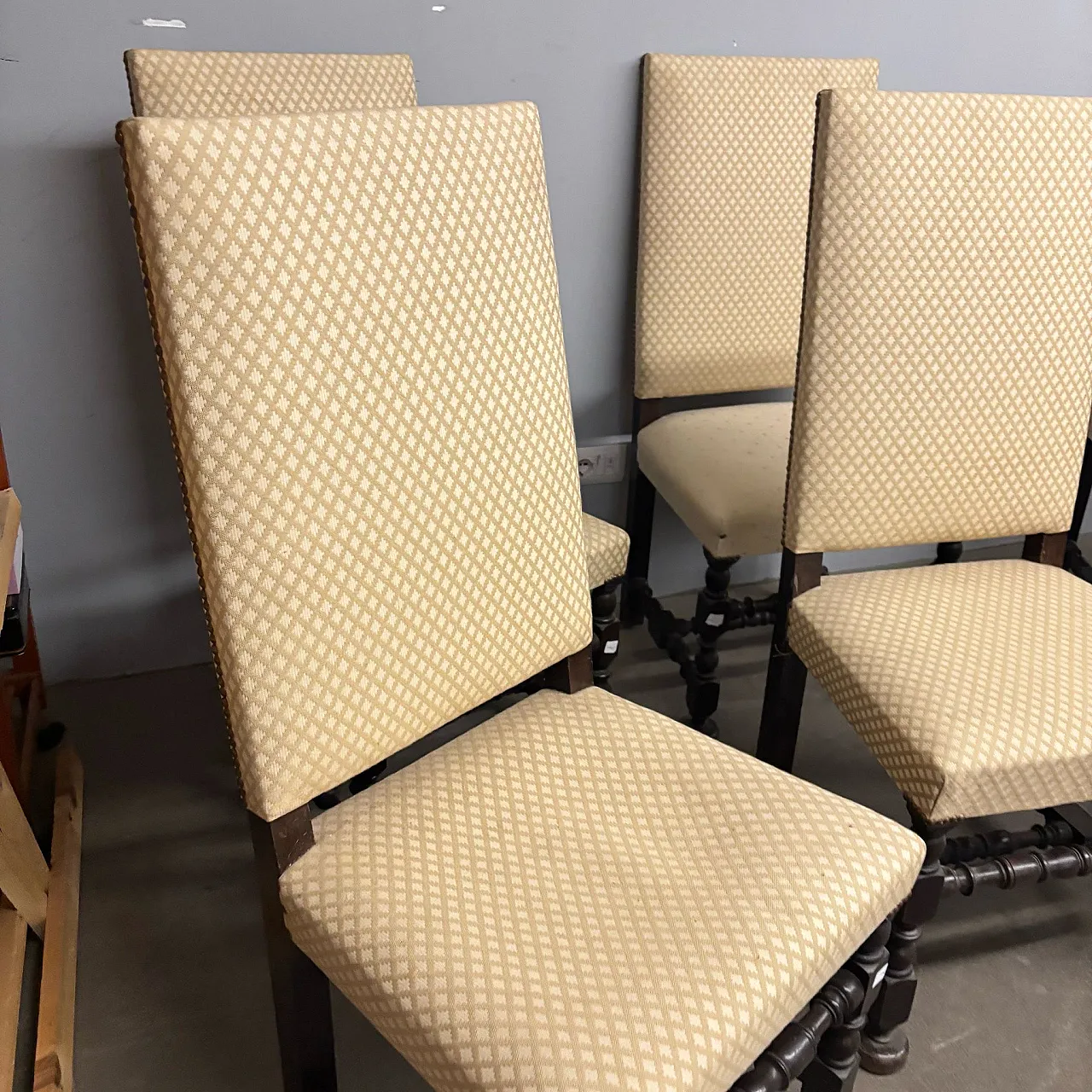 6 sedie a rocchetto, fine '800 11