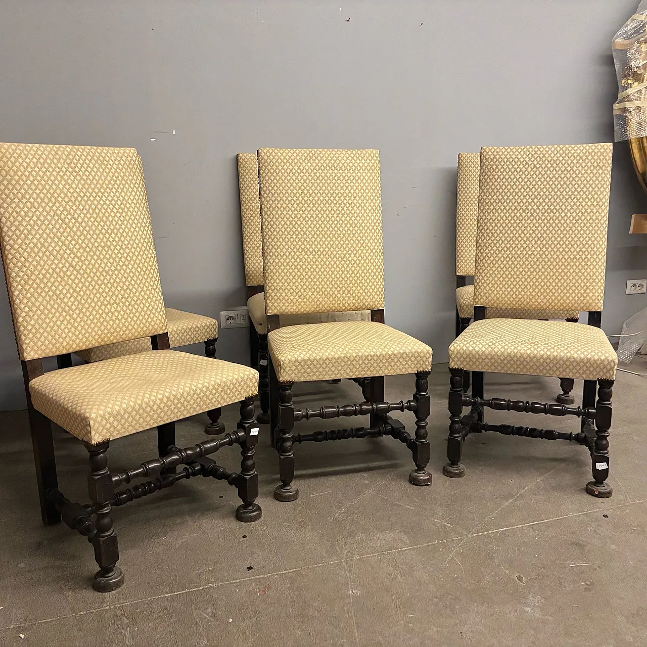 6 sedie a rocchetto, fine '800 12