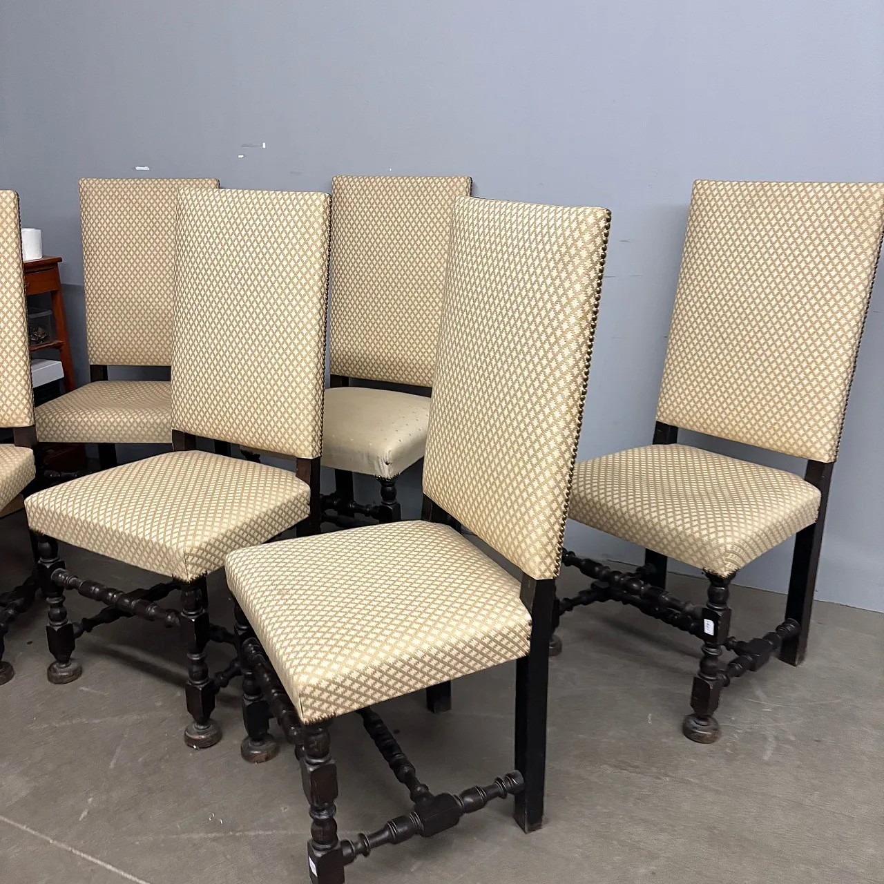 6 sedie a rocchetto, fine '800 16