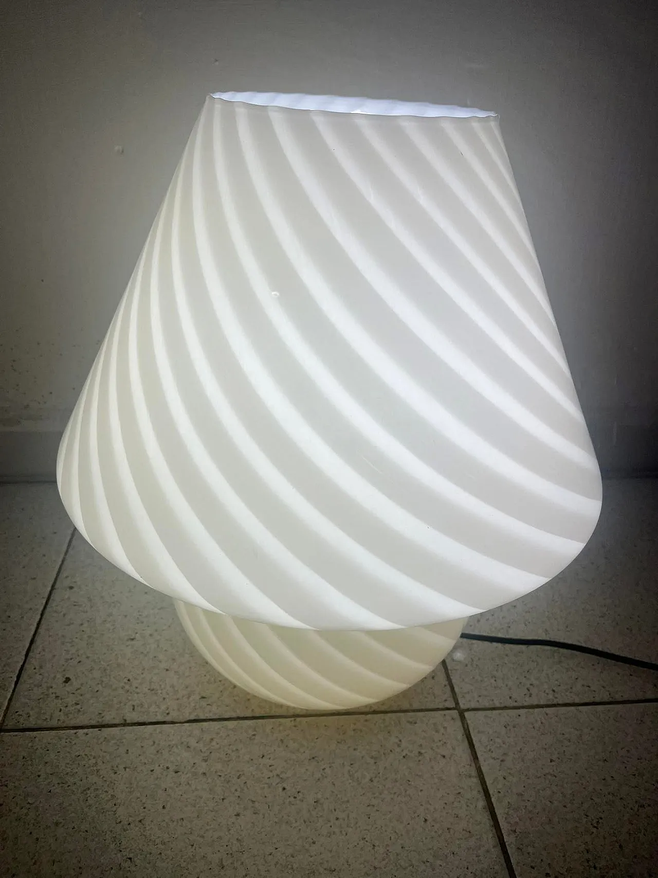 Murano mushroom lamp, 70s 7